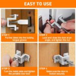 Compact Stainless Steel Travel Door Lock - Ultimate Security - Image 2