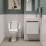 Space-Saving Metal Toilet Roll Holder with Adhesive Hook - Image 2