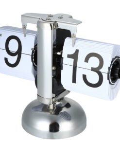 Vintage Flip Page Clock with Quartz Precision