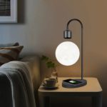 Floating Moon Lamp with Wooden Base, 3 D Printed LED - Image 7