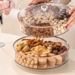 PET Rotatable Snack Storage Box - Space Saver