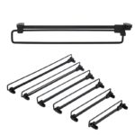 Modern Telescopic Wardrobe Hanger Rod - Durable Metal
