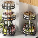 Space-Saving 3-Tier Rotating Spice Rack Organizer - Image 6