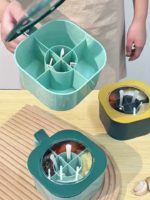 Kitchen Seasoning Organizer Box Set with Spoons - Image 12