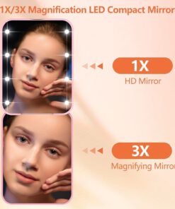 Alternative view of Travel-Friendly LED Makeup Mirror with 1 X/3 X Magnification