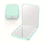 Travel-Friendly LED Makeup Mirror with 1 X/3 X Magnification - Image 7