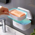 Space-Saving Leakproof Soap Dish with Secure Lid - صورة 8