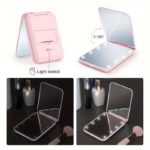 Travel-Friendly LED Makeup Mirror with 1 X/3 X Magnification - Image 10