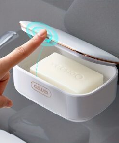 Alternative view of Space-Saving Leakproof Soap Dish with Secure Lid
