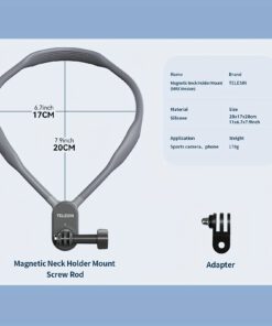 Alternative view of Hands-Free Go Pro Neck Mount for Active Filming