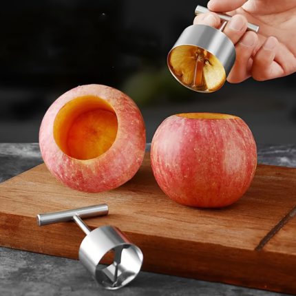 Dual-Size Stainless Fruit Corer for Home & Commercial Use