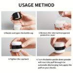 ILISYA Loose Powder With Mushroom Head Makeup Foundation Long-lasting Oil Control Whitening Concealer Waterproof Sweatproof - صورة 9