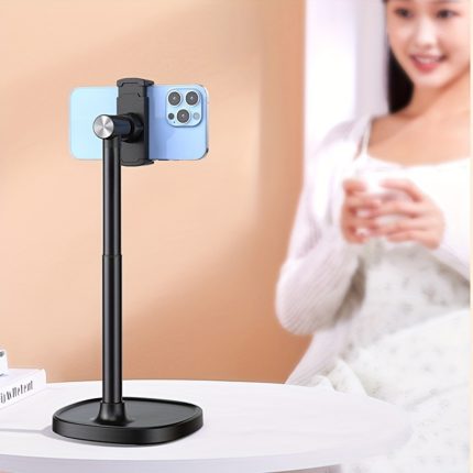 Tik Tok-Ready Rotating Phone Stand - Adjustable Aluminum