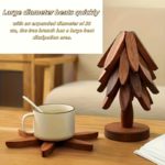Tree Design Heat-Resistant Wood Trivet Set - Image 6