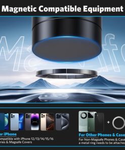 Alternative view of Compact Dual-Sided Magnetic Phone Holder