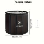 Athlete's Compact Ice Bath Tub - Portable Recovery Soak - Image 3