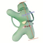 Dino-Cat Plush Car Pillow: Cozy Head Support Cushion - صورة 5