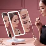 Compact Tri-Fold Vanity Mirror for Dorms & Salons - Image 2