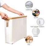 Eco-Friendly Bamboo Laundry Basket with Lid & Storage - Image 2