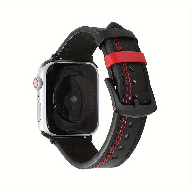 product-fancy-1aaa6692-30d0-40df-a2e9-7dacbc9b334c Retro Leather Watch Band for Apple: Soft & Stylish - Image 1