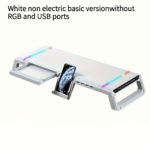 RGB Monitor Stand with USB Ports & Adjustable Height - Image 9