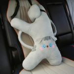 Dino-Cat Plush Car Pillow: Cozy Head Support Cushion - صورة 6