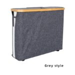 Eco-Friendly Bamboo Laundry Basket with Lid & Storage - Image 5