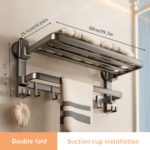 Compact Shower Organizer - No-Drill Suction Cup Design - Image 3