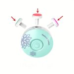 Battery-Free Electric Nail Care Set with Multi-Tool Heads - Image 11