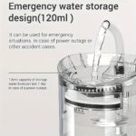 1.8L Smart Pet Water Dispenser with Faucet - - IPX5 & Dog Water Dispensers, Smart Feeder System with Low-Maintenance Filter, Transparent Water Tank for Easy Monitoring, Compatible with Tap Water for - Image 2