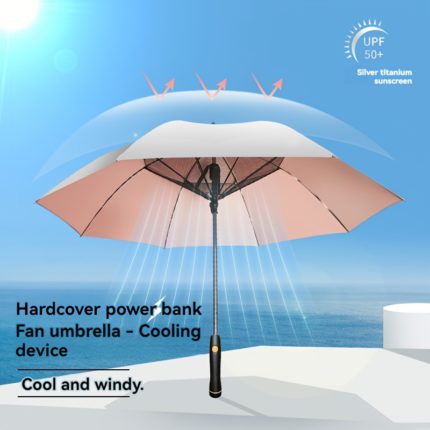 Stay Cool & Protected: Fashion Umbrella with Fan