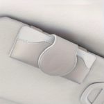 Magnetic Leather Car Visor Glasses Holder Clip - Image 5