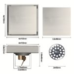 Stainless Steel Shower Drain with Tile Insert Cover - Image 4