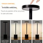 Sleek Touch LED Desk Lamp: 3-Color Wireless Light - Image 10