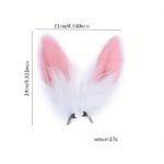 Pastel Bunny Ears Hair Clips for Easter Fun - صورة 4