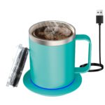 Smart Electric Coffee Mug Warmer Set for Desk Use - Image 13