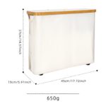 Eco-Friendly Bamboo Laundry Basket with Lid & Storage - Image 4