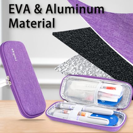 Portable Insulin Cooler Case with Ice Packs for Travel