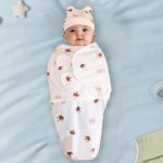 Soft Cotton Swaddle Set for Newborns 0-6 Months - Image 3