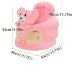 Green Plush Infant Support Chair - Safe, Cozy Learning Seat - Image 2