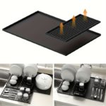 Versatile Non-Slip Silicone Coffee Mat with Absorbent Pad - Image 12