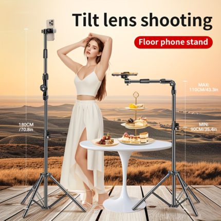 Versatile Tripod with Extendable Arm for Vlogging Success