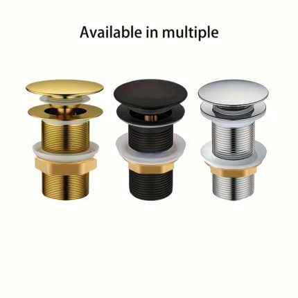 Elegant Matte Black Sink Drain Stopper - Stylish Finish