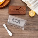 Elegant Acacia Wood Lid Glass Butter Keeper - Image 9