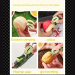 Compact Stainless Steel Peeler for Easy Travel Use - Image 4