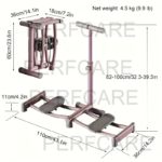 PERFCARE Foldable Ski Trainer for Leg Toning & Fitness