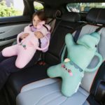 Dino-Cat Plush Car Pillow: Cozy Head Support Cushion - صورة 2