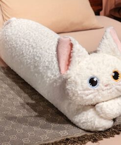 Plush Cat Body Pillow - Ultimate Comfort for Side Sleepers