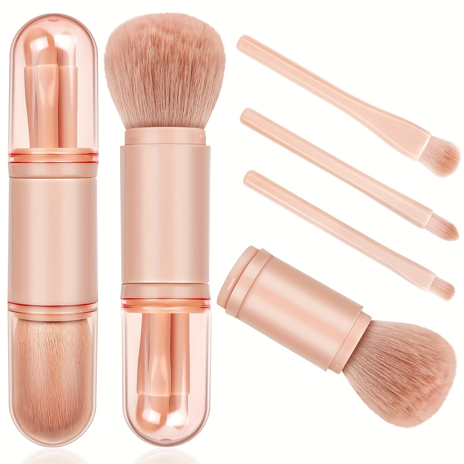 product-fancy-af8e6c38-9a21-44b8-a1e6-168853c66c2a 4-in-1 Double-Headed Makeup Brushes Set for Girls - Image 1