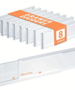 Maximize Drawer Space with Adjustable Dividers 8-Pack